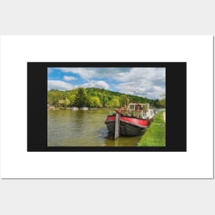 Vintage Boat On The Thames Posters and Art